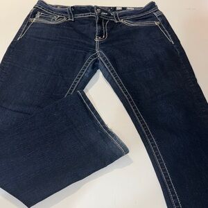 Miss Me Dark Indigo Easy Boot Cut Jeans‎